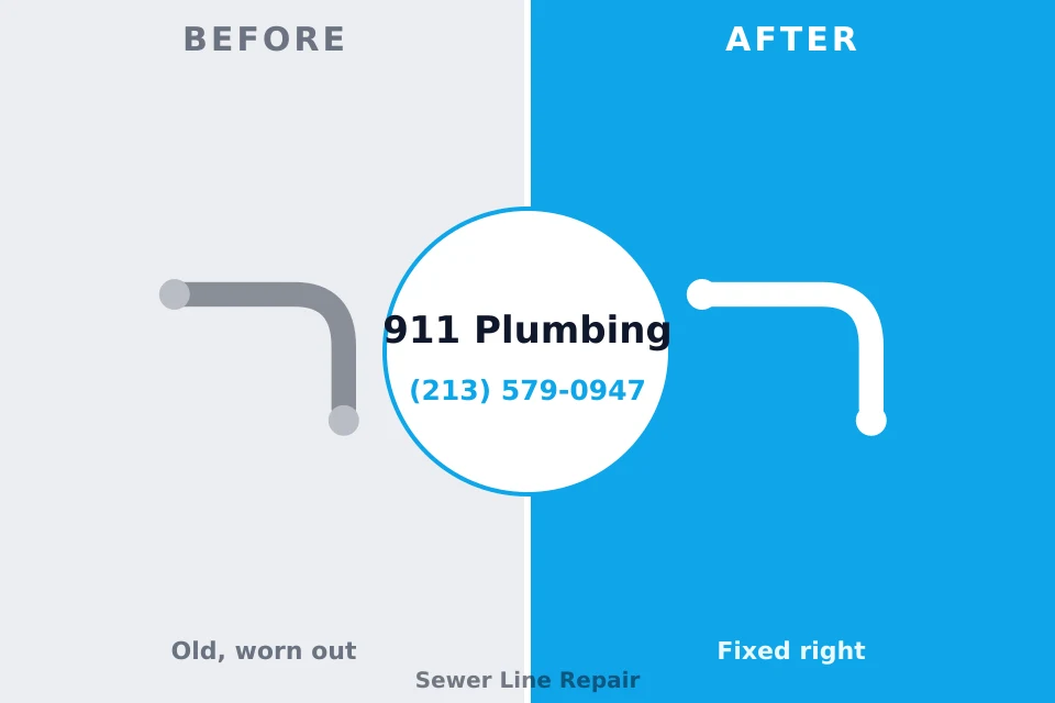 Before and after: plumbing repair Sewanee, TN